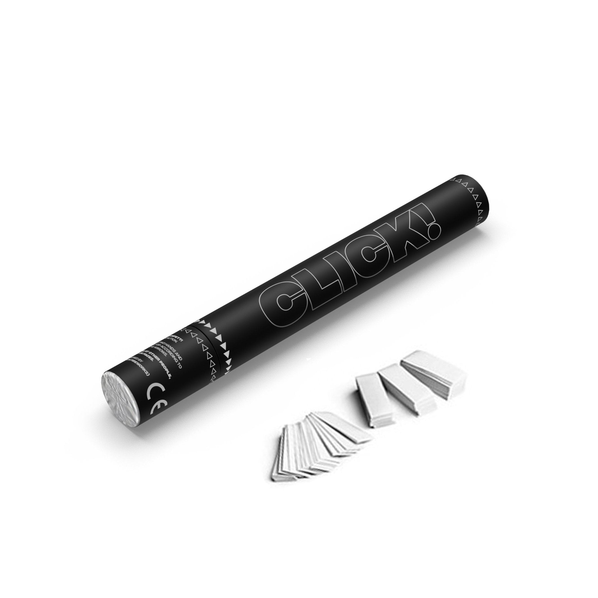 Confetti Cannon Click 40 cm White Paper