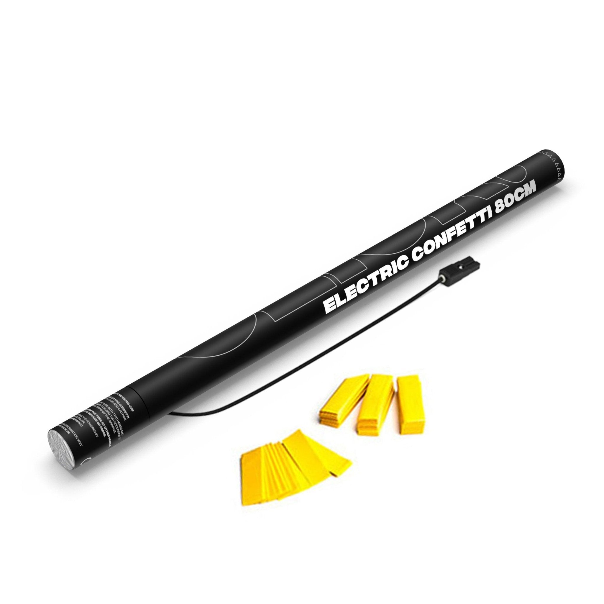 Electric Confetti Cannon Click 80 cm Yellow Paper - CLICK!